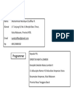 Format Amplop Lamaran Kerja