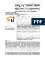 Analisis Implementasi Terhadap Pelayanan Publik Pada Dinas Kependudukan Dan Catatan Sipil Kota Palembang (Analysis of The Implementation of