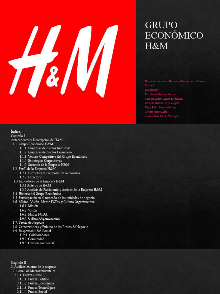 Grupo Económico H&M | PDF | Marketing | H&M