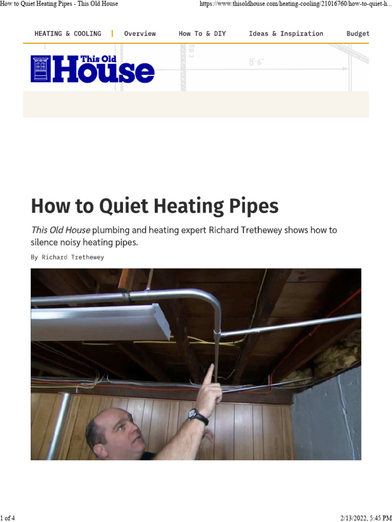 How To Silence Noisy Hot Water Heating System PDF
