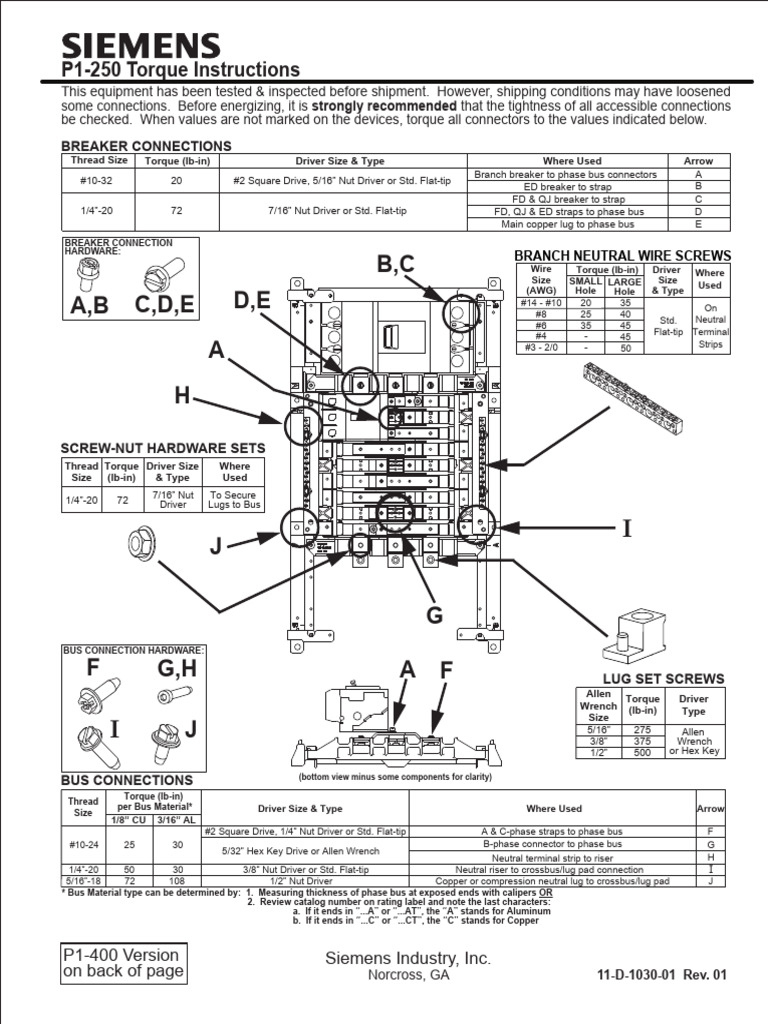 Torque Specifications for Electrical Connections | PDF | Nut (Hardware ...