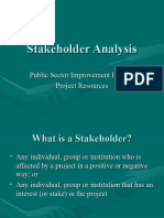 Stakeholder Analysis