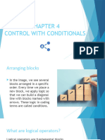 ch4. Control With Conditionals