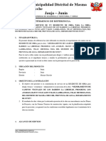 29 TDR Contratacion de Residente-Mantenimiento Trocha