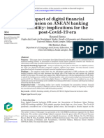 Impact of Digital Financial Inclusion On ASEAN Banking Stability Implications For The Post Covid-19 Era