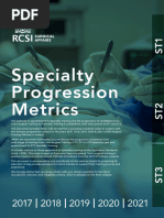 Specialty Progression Metrics 2017 - 2022