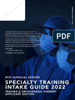 Specialty Training Intake Guide 2023 - Trauma and Orthopaedic Surgery - Applicant Edition