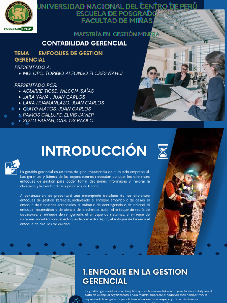 Enfoques de Gestión Gerencial | PDF | Business | Planificación