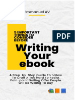 4 Important Things To Consider Before Writing Your E-Book