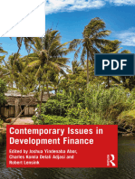 Contemporary Issues in Development Finance
