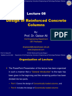 Lecture 08 Design of Reinforced Concrete Columns Updated 20 06 2022
