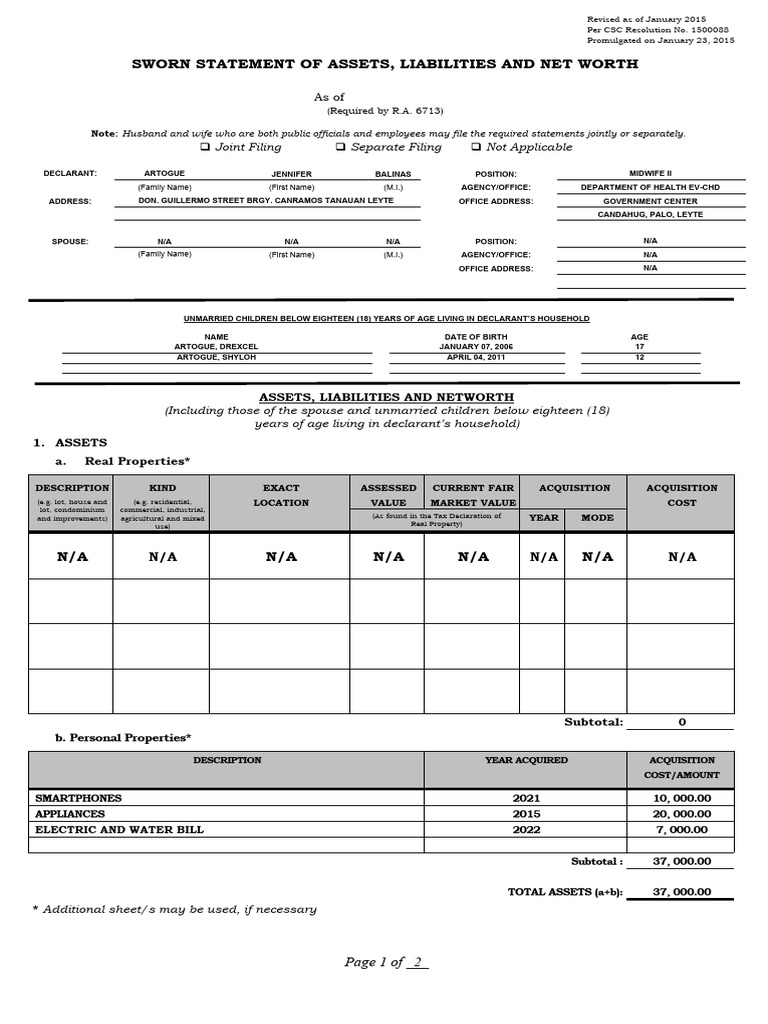 2015-saln-form-pdf-net-worth-business