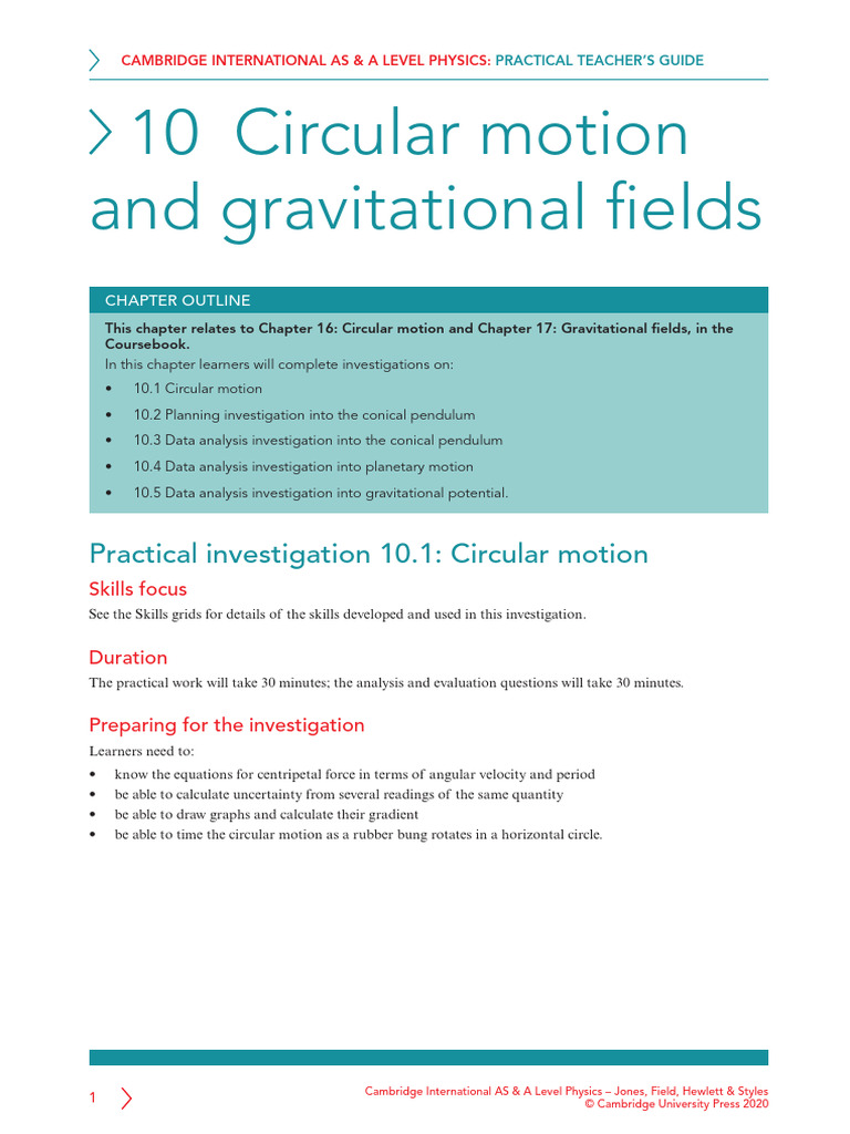 Circular Motion & Gravity Investigations | PDF | Force | Significant ...