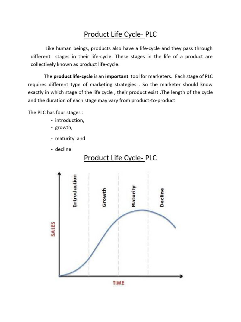 Product Life Cycle PDF Marketing Brand