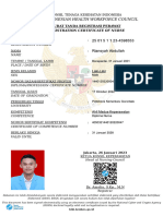 The Indonesian Health Workforce Council: Registration Certificate of Nurse