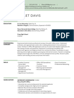 Violet Davis Resume New