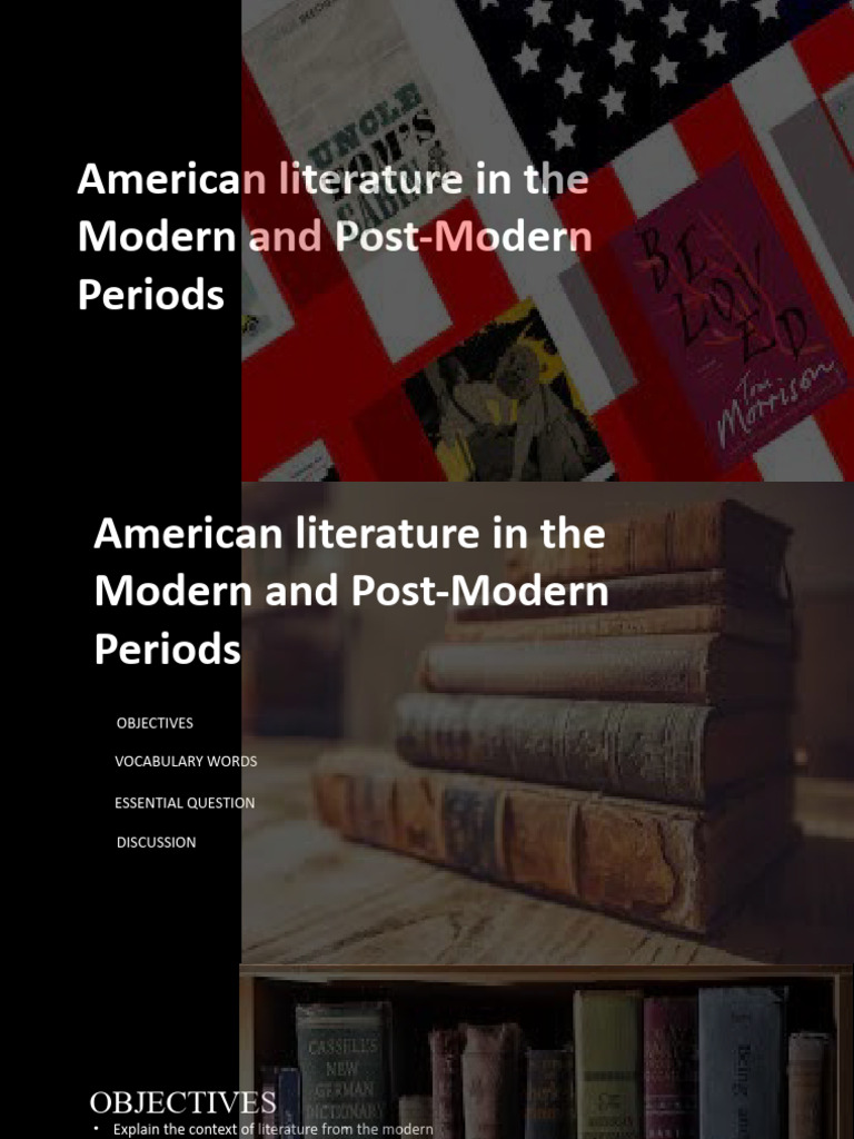 Modern and Postmodern American Literature | PDF | Postmodernism | Modernism