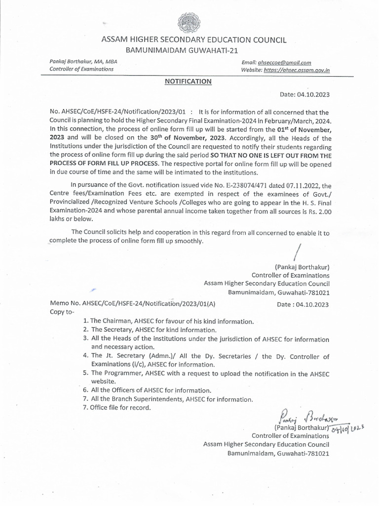 Notification | PDF