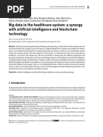 Big Data in The Healthcare System A Synergy