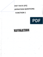 Function 1 - Navigation Cheif Mate Ques Ans