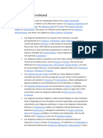 RELIGIÓN - Clasificación Occidental