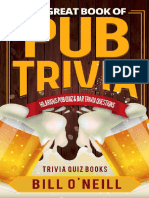 The Great Book of Pub Trivia Hilarious Pub Quiz Bar Trivia Questions