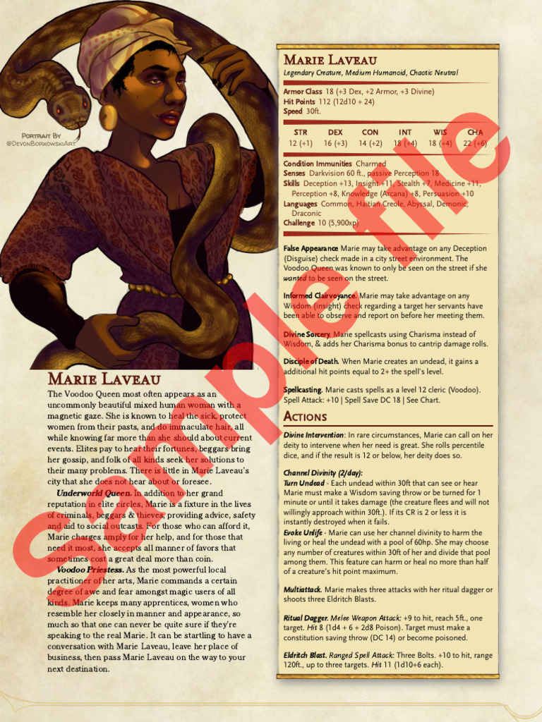 Sample PDF Louisiana Voodoo