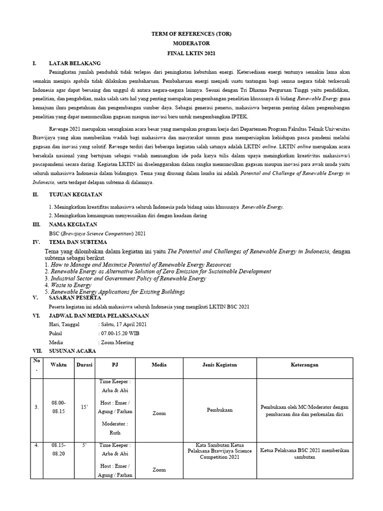 (Baru) Tor Moderator Final | PDF