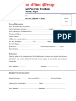NPI - Membership Application Form Electronic