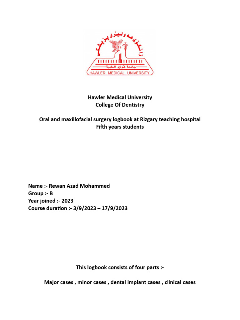Case Sheet PDF Dental Implant Anesthesia