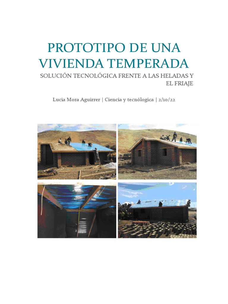 Prototipo de Vivienda Temperada en Perú | PDF | Calor