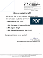 JJ Plastalloy Pvt. Ltd. - Result