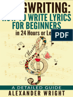 Alexander Wright - Songwriting - How To Write Lyrics For Beginners (2016)