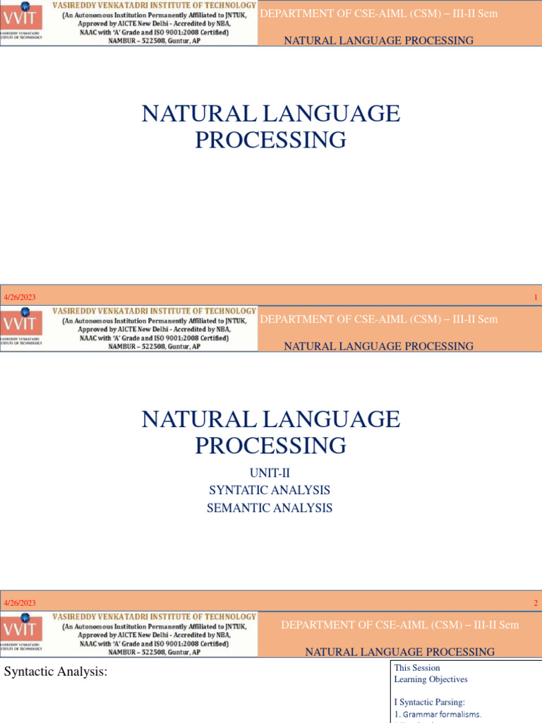 Unit 2 | PDF | Parsing | Deep Learning