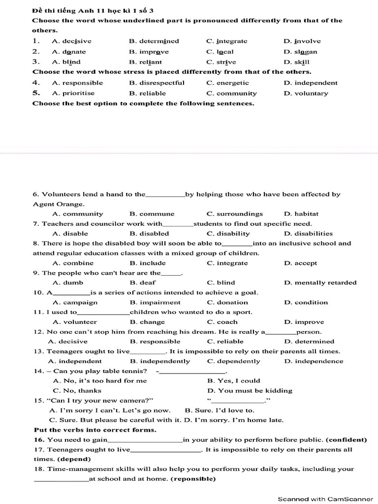 Grammer For Grade 11 | PDF