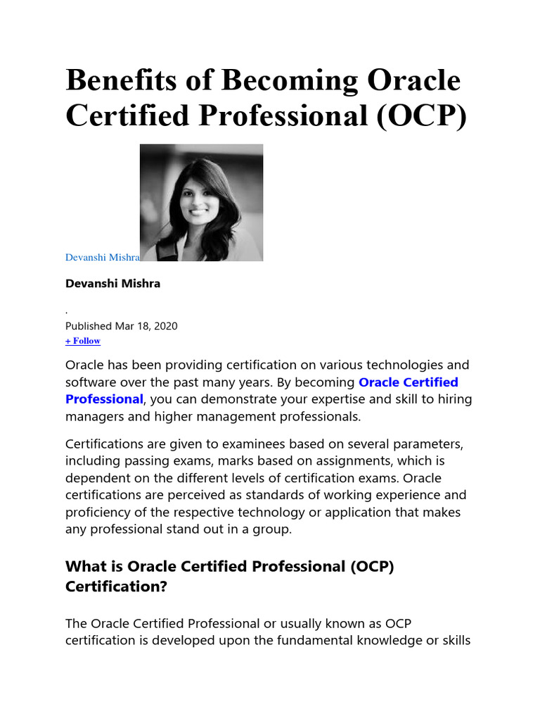 Oracle certified professional download free pdf professional