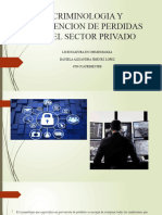 Criminologia y Prevencion de Perdidas en El Sector