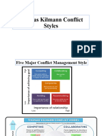 Thomas Kilmann Conflict Styles