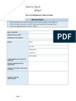 Reference Check Form