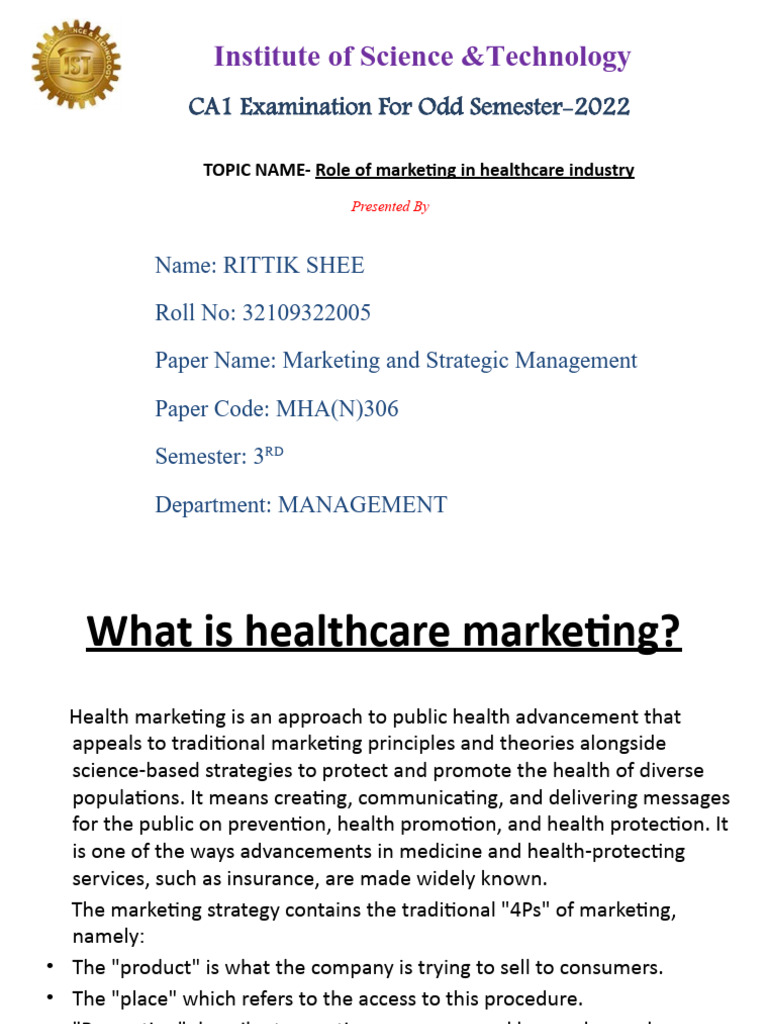Healthcare Marketing Insights | PDF | Health Care | Marketing