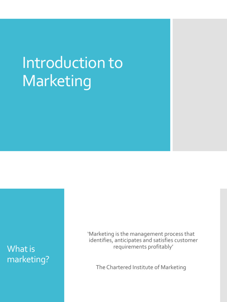 Marketing Management Chapter 1 Pdf Marketing Customer