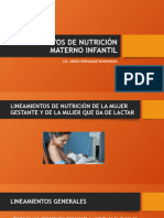 Lineamientos de Nutrición Materno Infantil