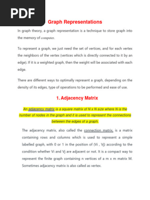 adjacency matrix
