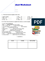 Student Worksheet