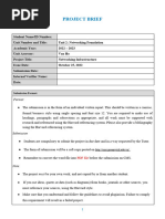 1 - Unit 2 - Project Brief Update