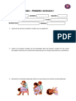 Evaluación - Primeros Auxilios