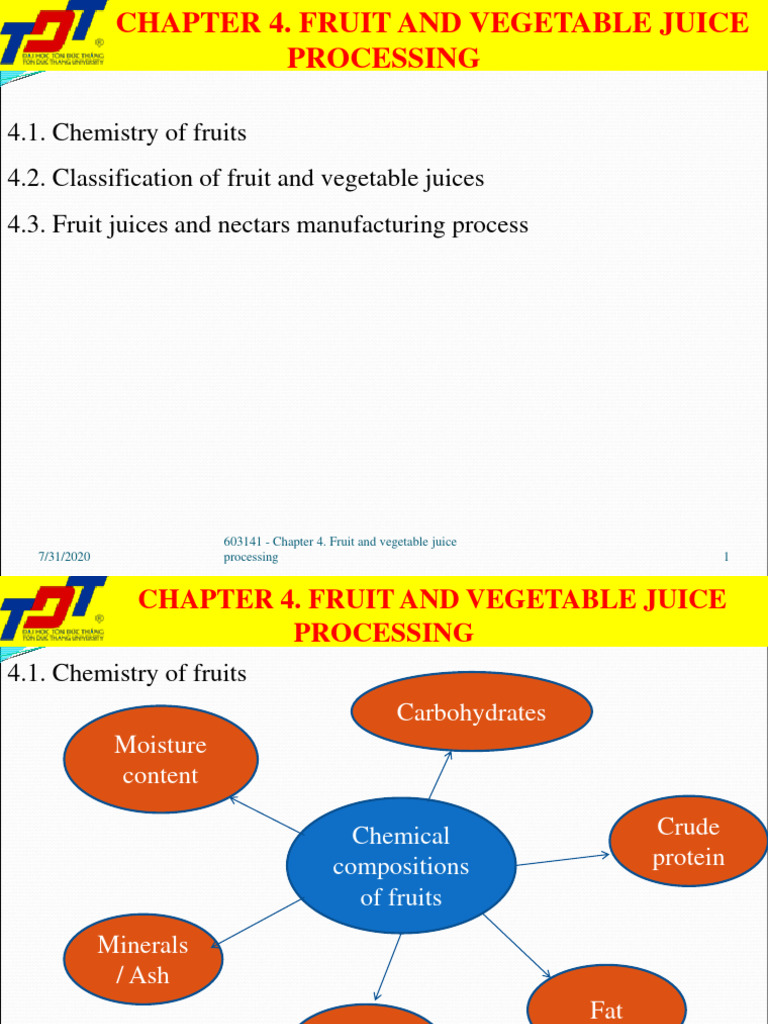 Fruit and Vegetable Juice Processing | PDF | Juice | Diet & Nutrition