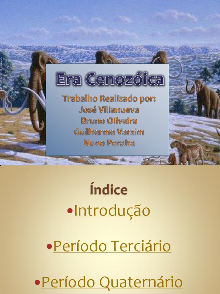 Era Cenozóica | PDF | Evolução | Dinossauros, image size:768x1024