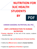 Nutrition Course  For PHO Dec,2022