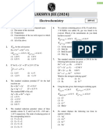 Electrochemistry - DPP 05 (Of Lec 06) - Lakshya JEE 2024